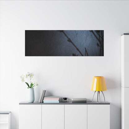 Shadow Play Canvas Art | Spring Dark Japandi Moody Minimal Art