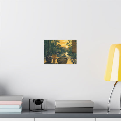 Ma Tea Ceremony Canvas Art - Zen Ukiyo E Inspired