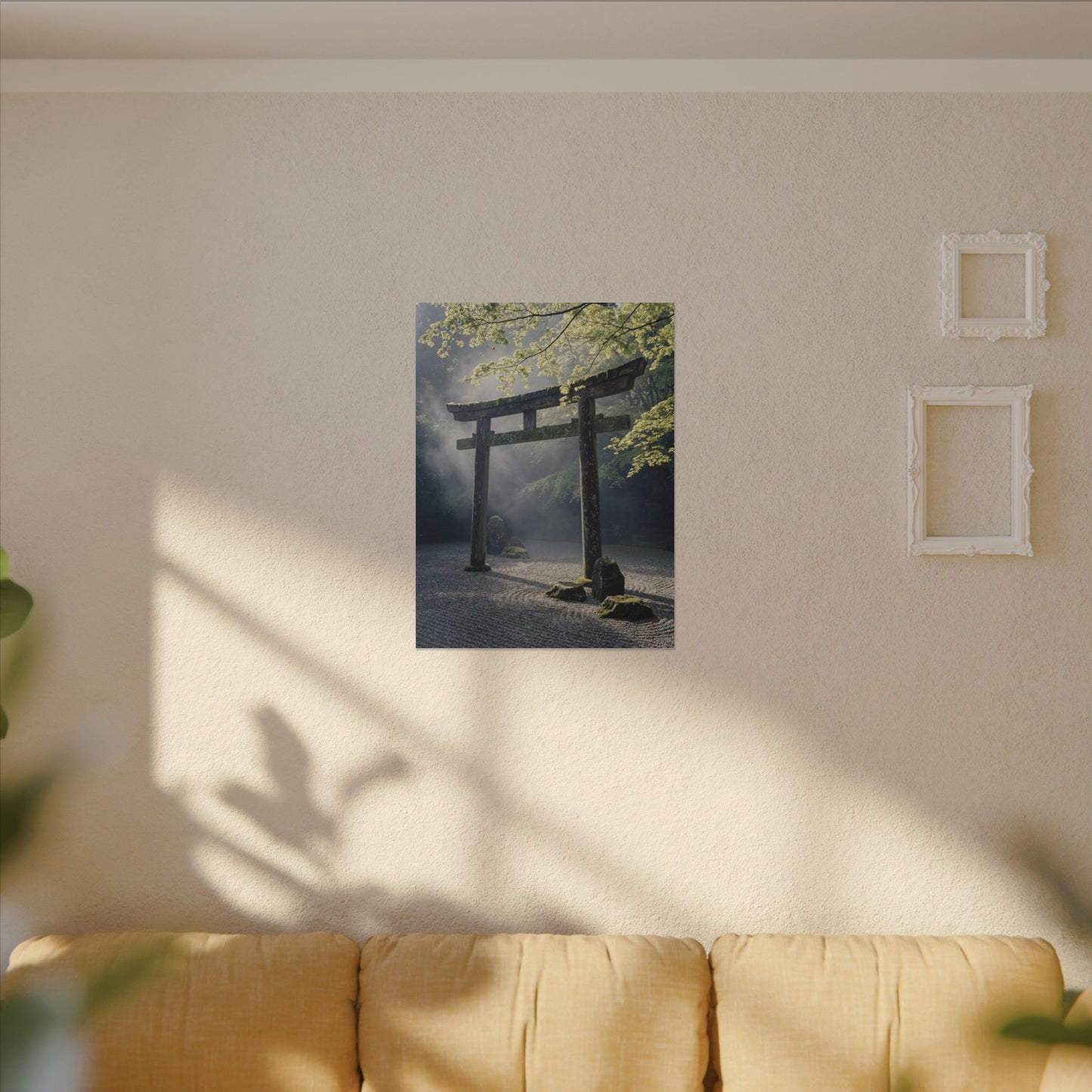 Torii Gate Canvas Art | Spring Zen Karesansui Art