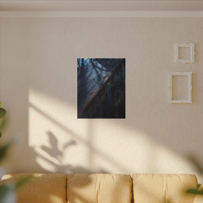 Rust Patina Canvas Art | Spring Dark Japandi Shadow Zen Art