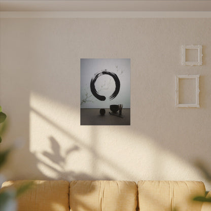 Tea Ceremony Enso Canvas Art | Peaceful Zen Art