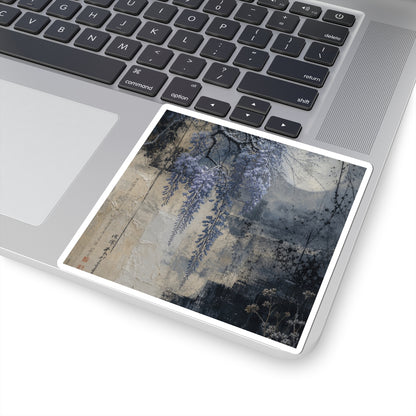 Wisteria Winter Sticker | Japandi Neutral Design