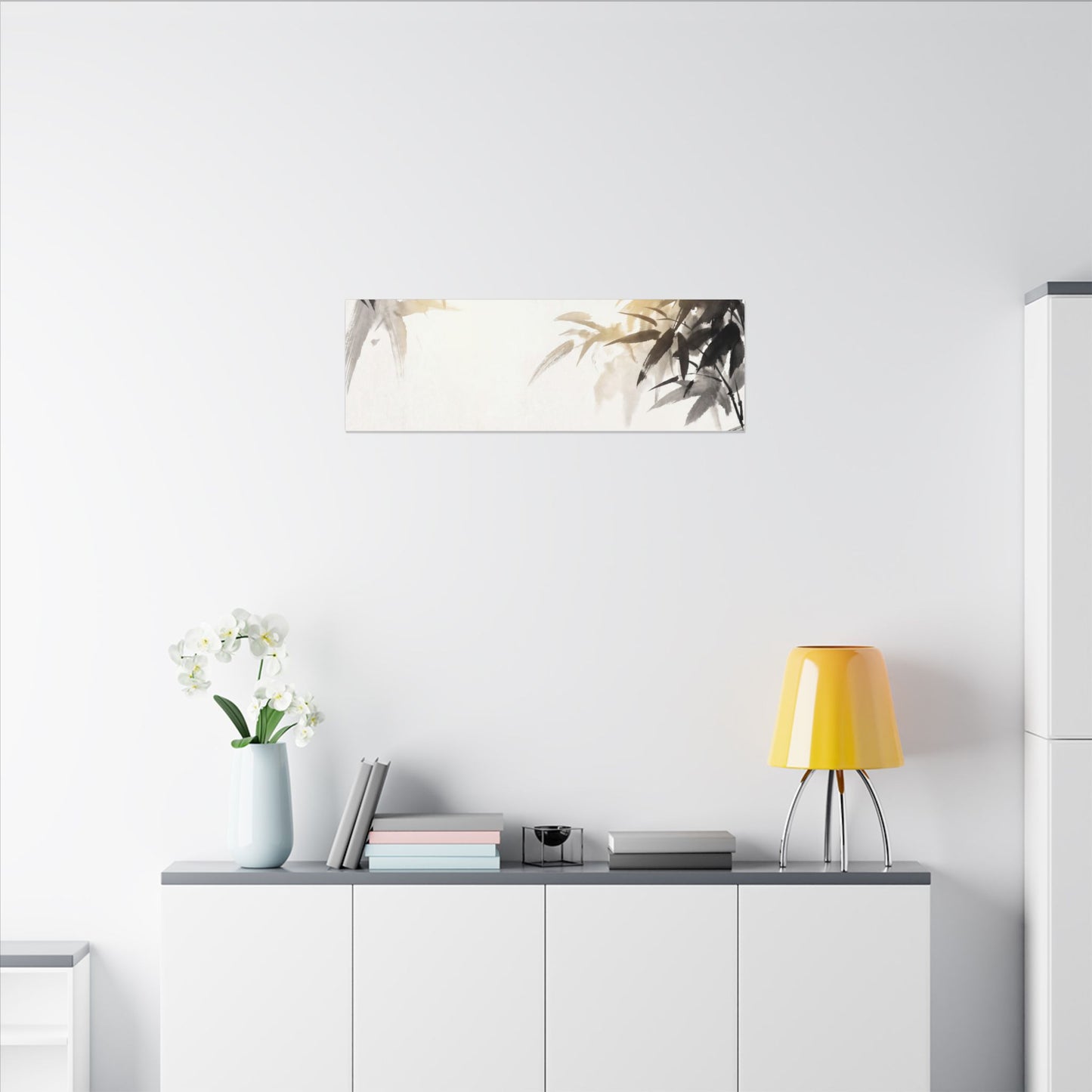 Tea Ceremony Sumi E Canvas Art | Serene Zen Art