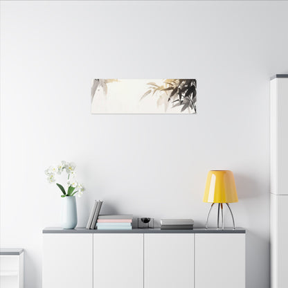 Tea Ceremony Sumi E Canvas Art | Serene Zen Art