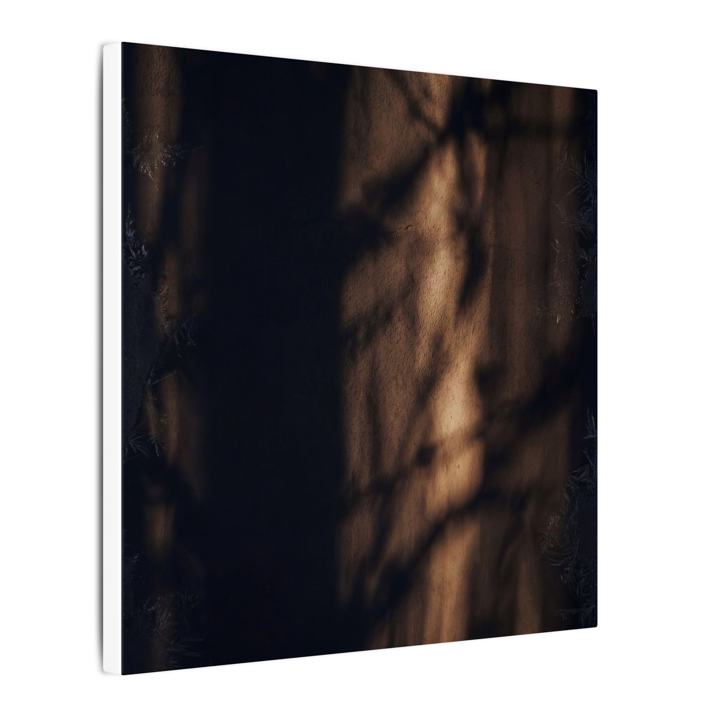 Winter Shadow Play Moody Minimal Canvas Art | Luxurious Decor