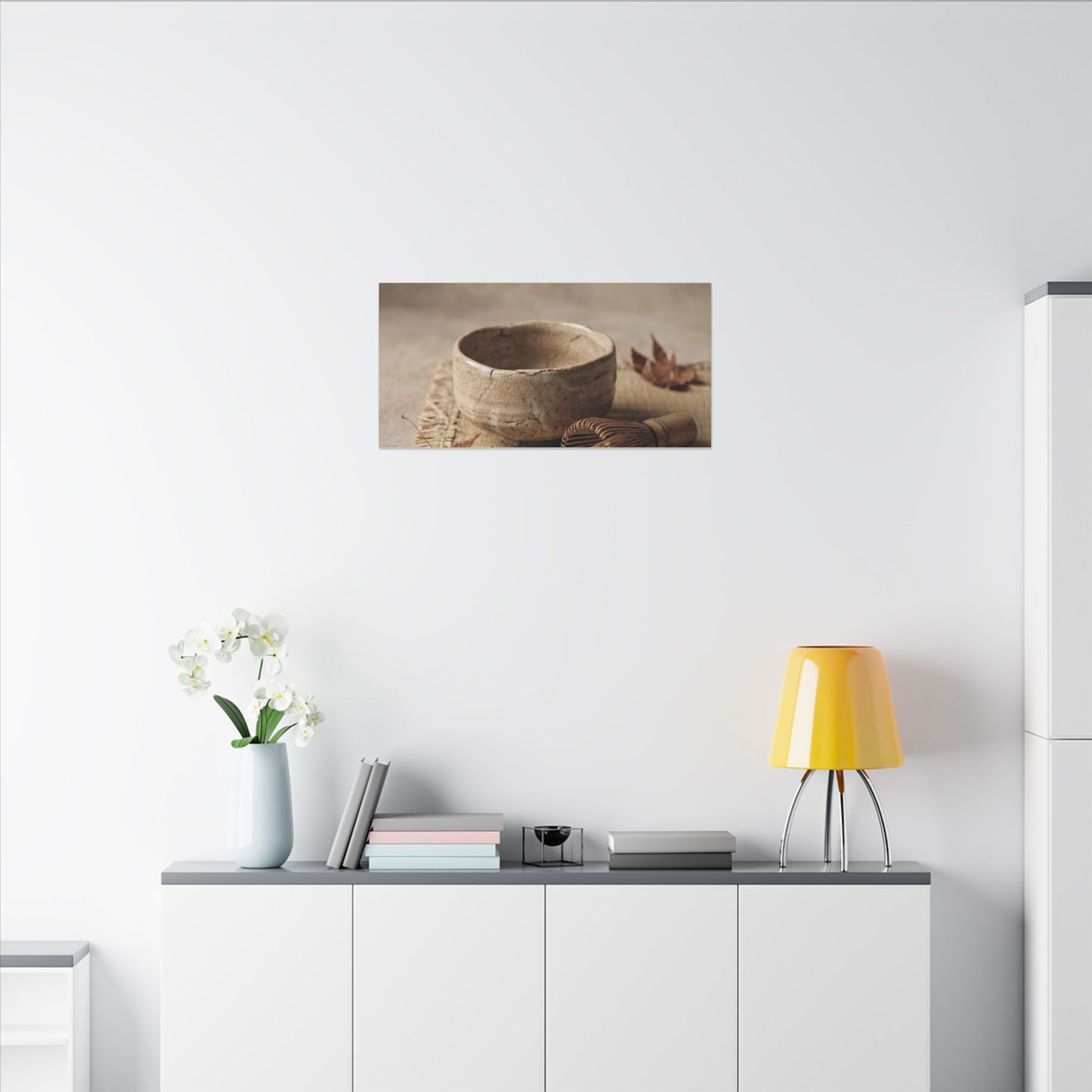 Ma Tea Ceremony Canvas Art - Japandi Texture