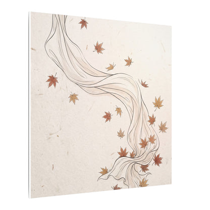 Japandi Silk Drape in Dawn | Minimal Line Canvas Art