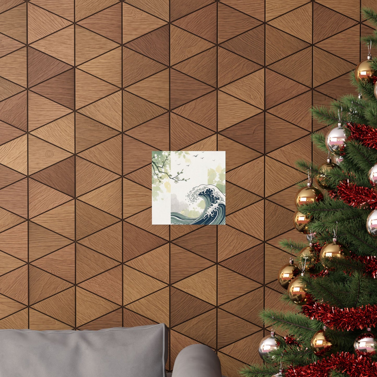 Ma Ocean Wave Wall Art Print - Zen Ukiyo E Inspired