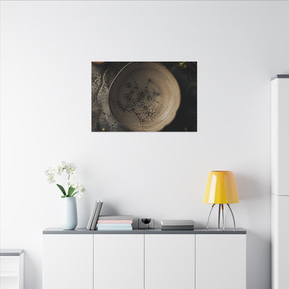 Ceramic Bowl Spring Canvas Art | Japandi Earthy Design
