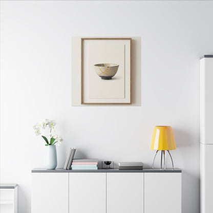Kintsugi Charcoal Canvas Art