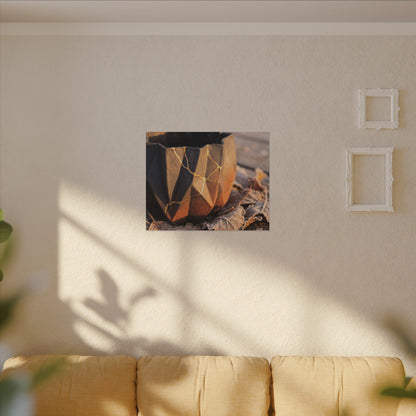 Paper Fold Gold Repair Canvas Art | Philosophical Kintsugi Art