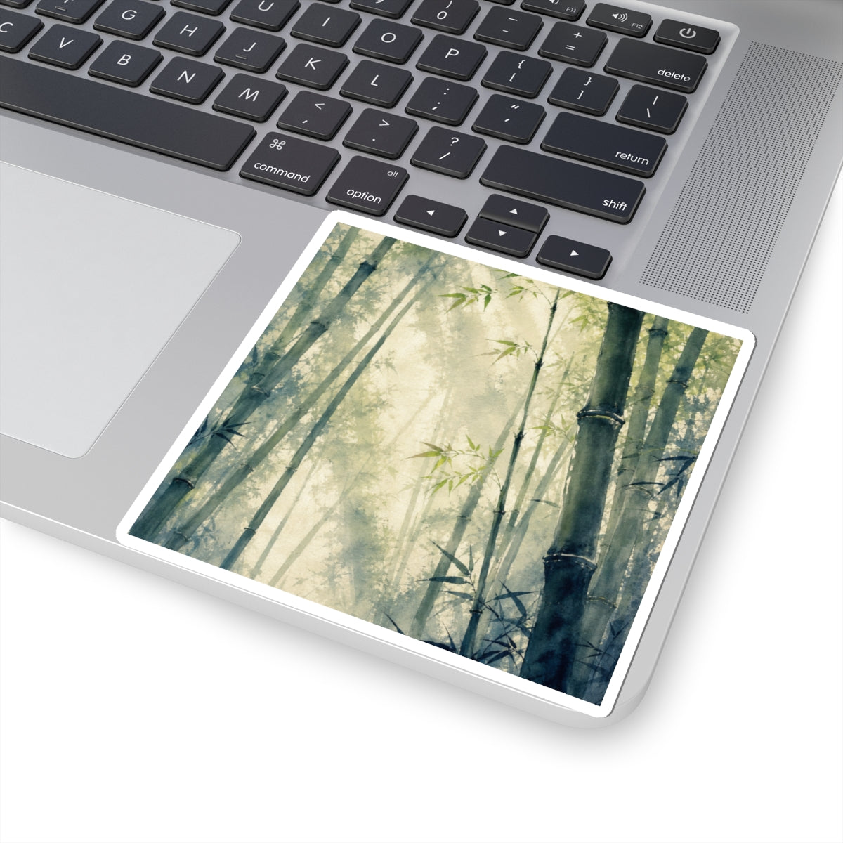 Spring Bamboo Grove Sumi E Sticker | Serene Decor