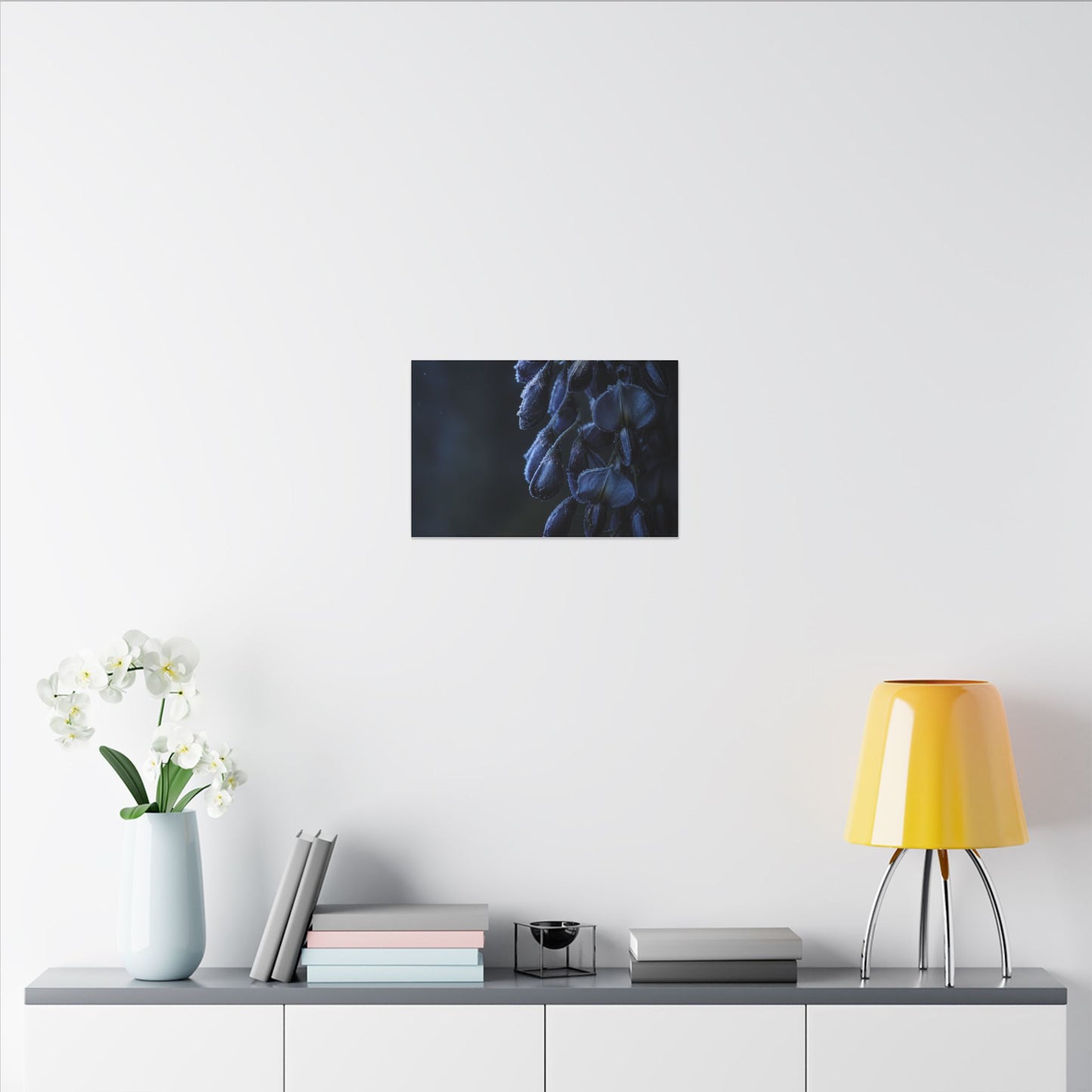Winter Wisteria Shadow Zen Canvas Art | Atmospheric Decor