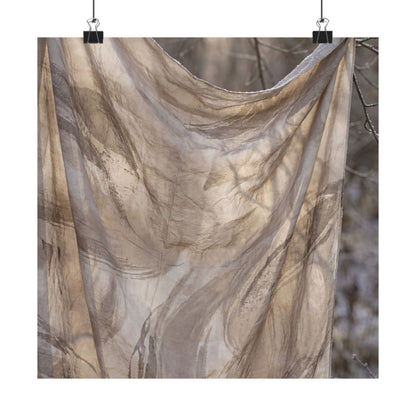 Dappled Silk Drape Wall Art Print - Japandi Ma Art Print