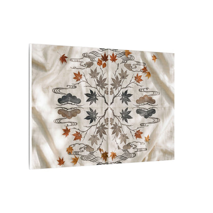 Elegant Silk Drape Canvas Art - Japanese Pattern Japandi