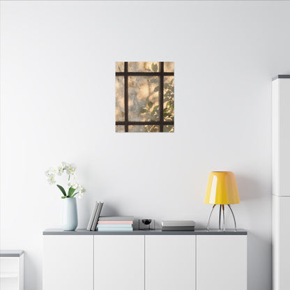 Golden Hour Shoji Screen Canvas Art - Japandi Mono No Aware