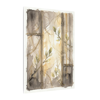 Shoji Screen Spring Canvas Art | Japandi Cozy Design