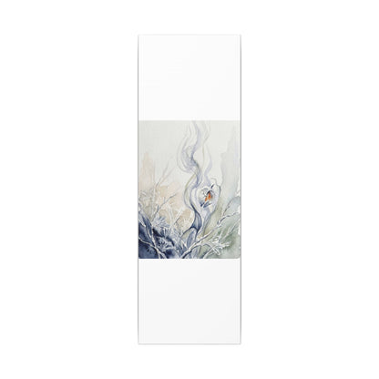 Earthy Incense Smoke Canvas Art - Watercolor Japandi