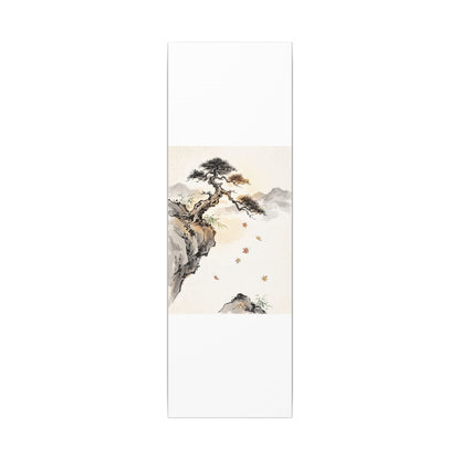 Peaceful Pine Tree Canvas Art - Sumi E Zen