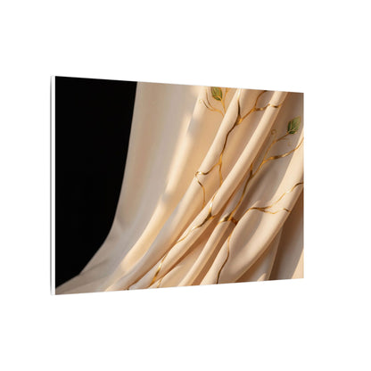 Golden Hour Silk Drape Canvas Art - Kintsugi Fukinsei