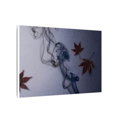Dark Japandi Incense Smoke in Dawn | Moody Minimal Canvas Art