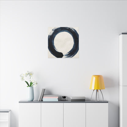 Balanced Meditation Zen Enso Canvas Art