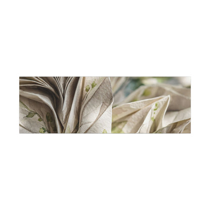 Fukinsei Paper Fold Canvas Art - Japandi Watercolor
