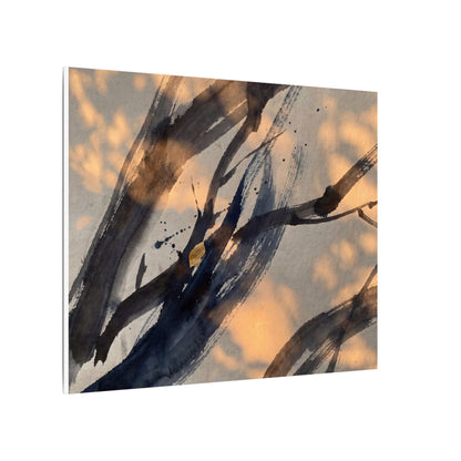 Datsuzoku Ink Brushstroke Canvas Art - Dark Japandi Shadow Zen