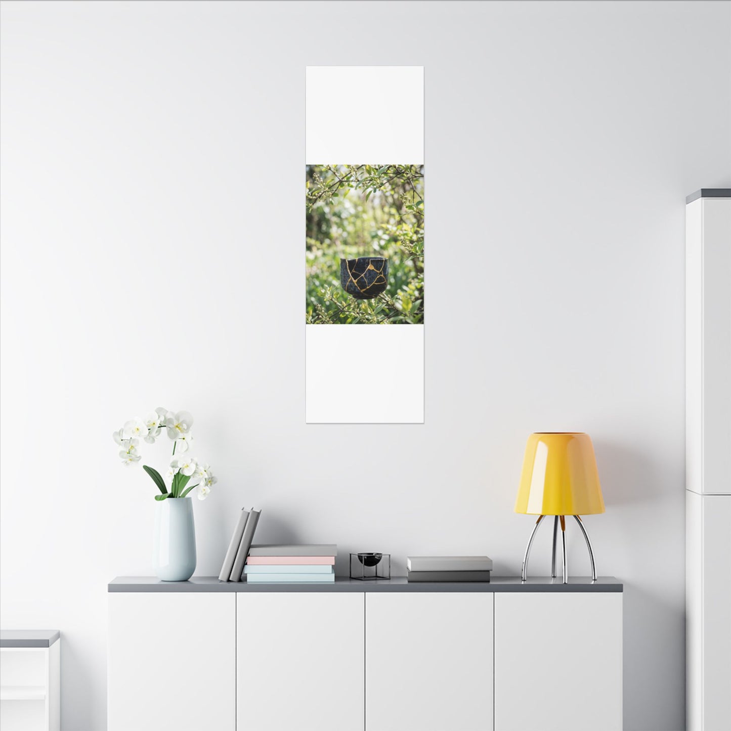 Kintsugi Broken Pottery in Dappled | Broken Beauty Canvas Art