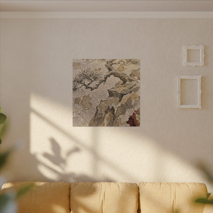 Pine Tree Canvas Art | Winter Japandi Japanese Pattern Art