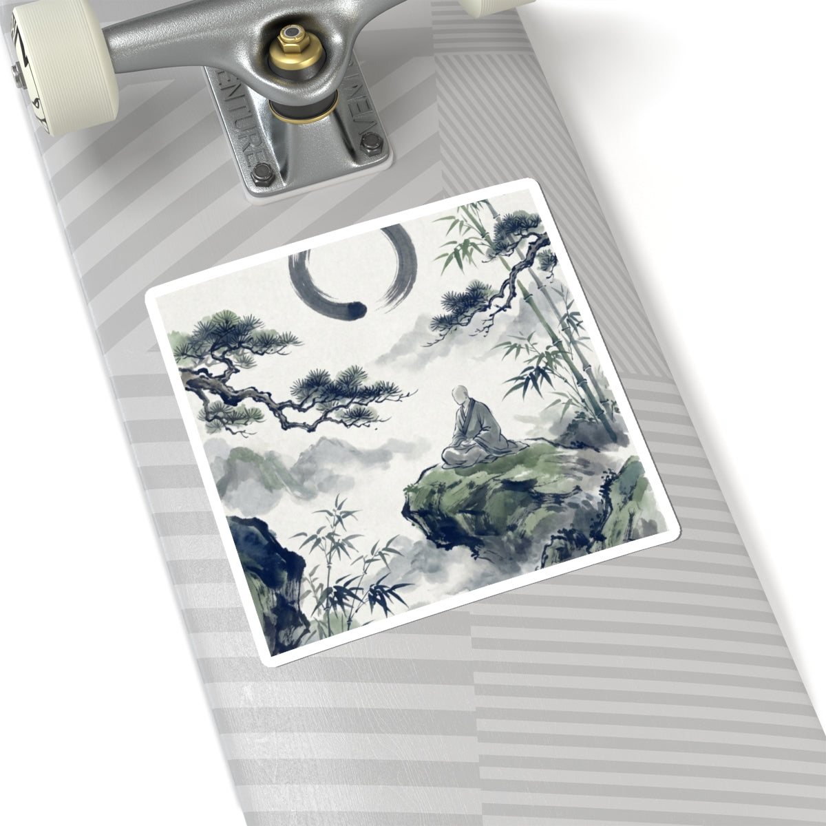 Zen Sumi-e Sticker Art Print