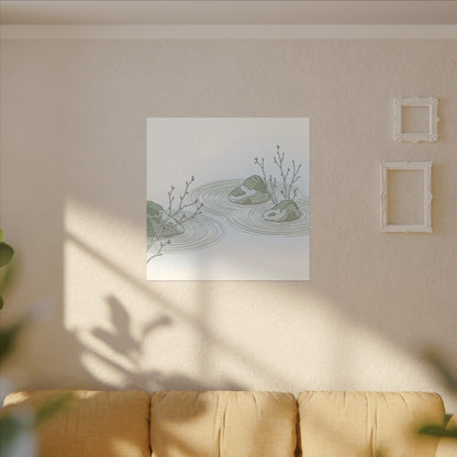 Moonlight Rock Garden Canvas Art - Japandi Ma