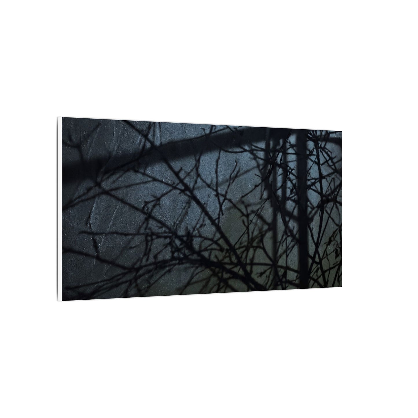 Moonlight Shadow Play Canvas Art - Dark Japandi Shibui