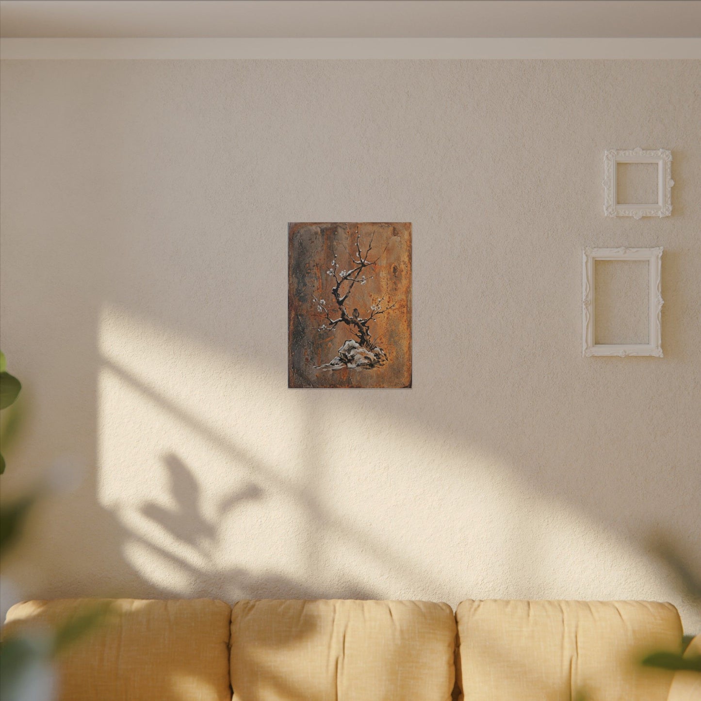 Datsuzoku Rust Patina Canvas Art - Zen Sumi E