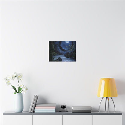 Serene Rock Garden Canvas Art - Enso Zen