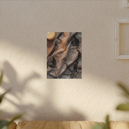 Candlelight Silk Drape Canvas Art - Japandi Mono No Aware