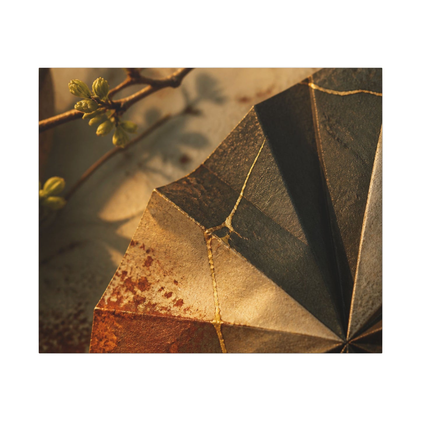 Ma Paper Fold Canvas Art - Kintsugi Broken Beauty