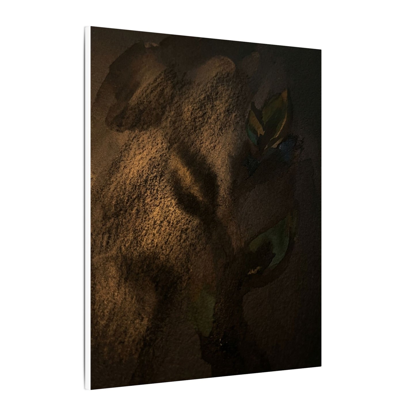 Candlelight Shadow Play Canvas Art - Dark Japandi Ma