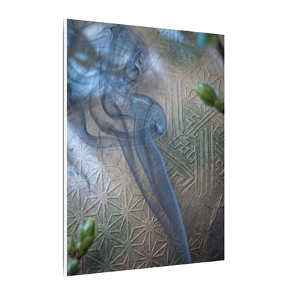 Spring Incense Smoke Japanese Pattern Canvas Art | Neutral Decor