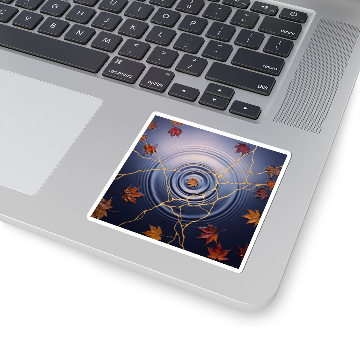 Water Ripple Autumn Sticker | Kintsugi Beautiful Design