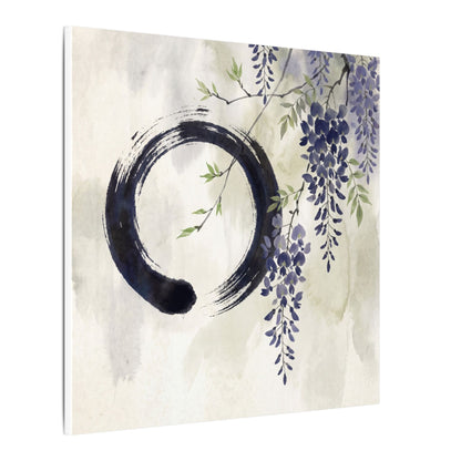 Wisteria Enso Canvas Art | Serene Zen Art