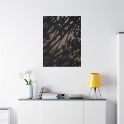 Shadow Play Summer Canvas Art | Dark Japandi Moody Design