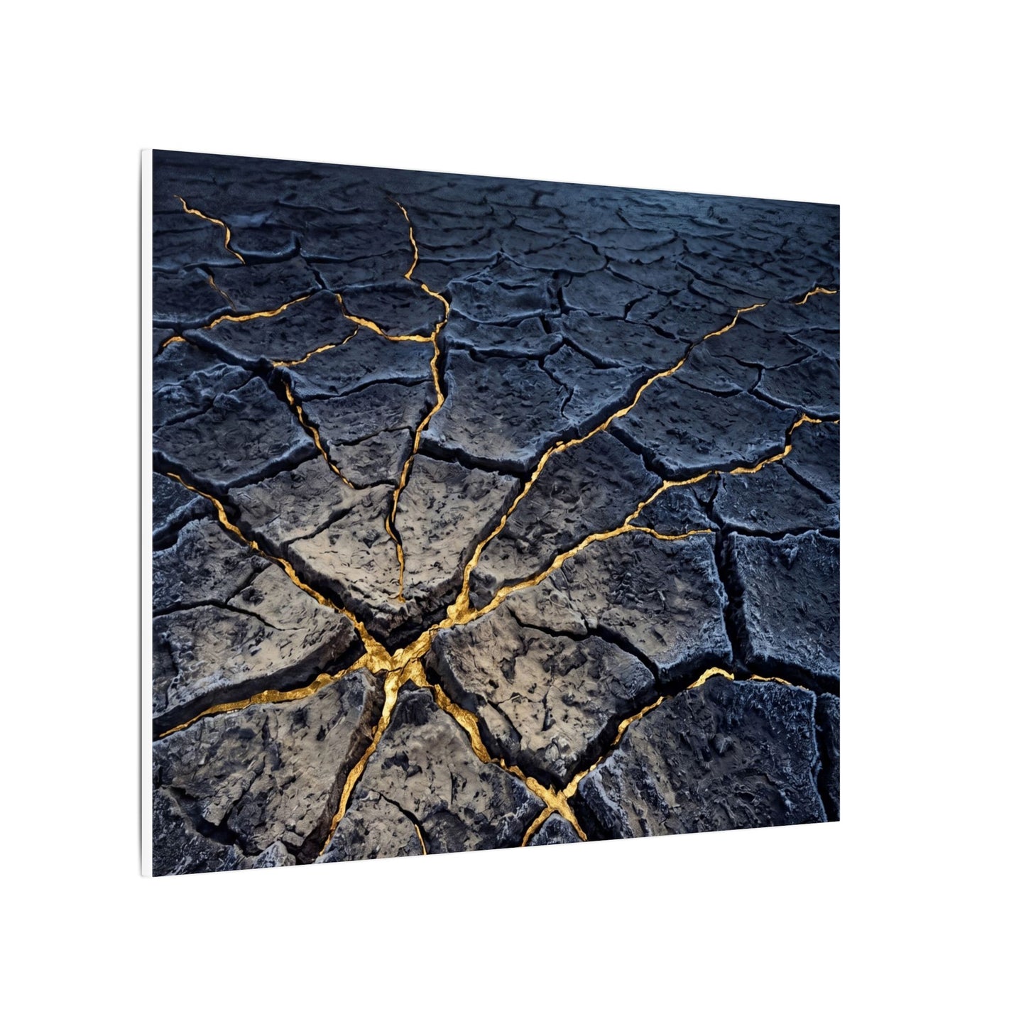 Cracked Earth Broken Beauty Canvas Art | Artful Kintsugi Art