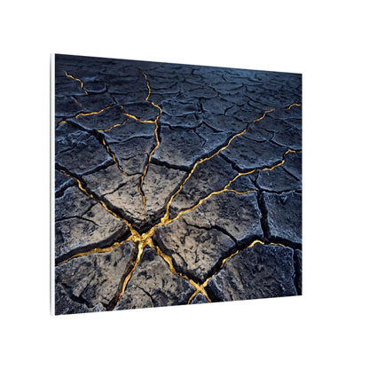 Cracked Earth Broken Beauty Canvas Art | Artful Kintsugi Art