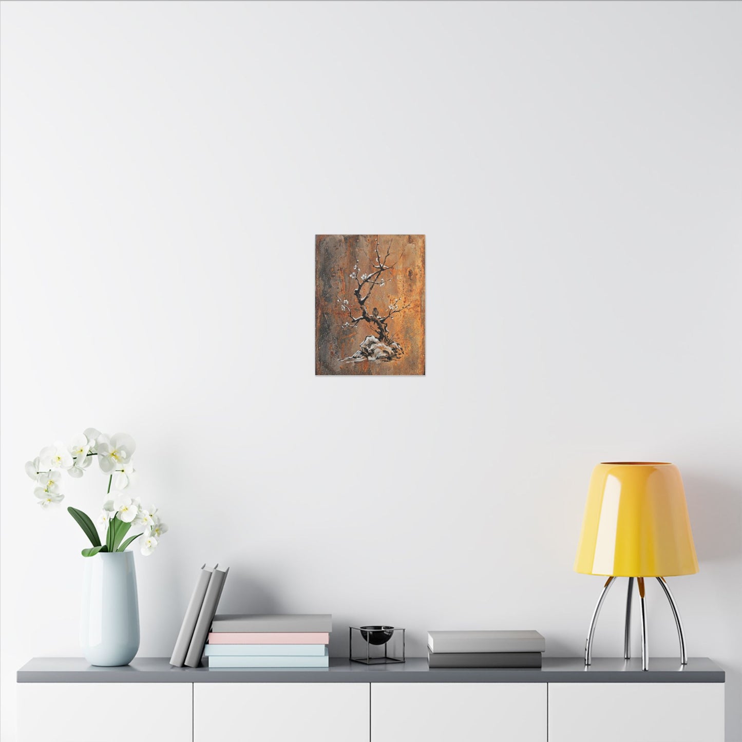 Datsuzoku Rust Patina Canvas Art - Zen Sumi E