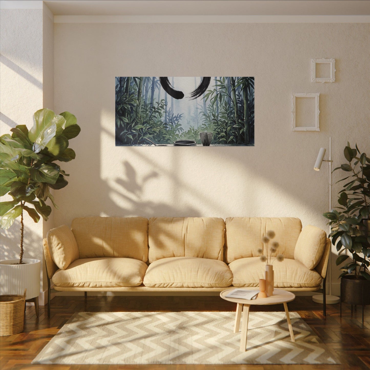 Seijaku Tea Ceremony Canvas Art - Zen Enso