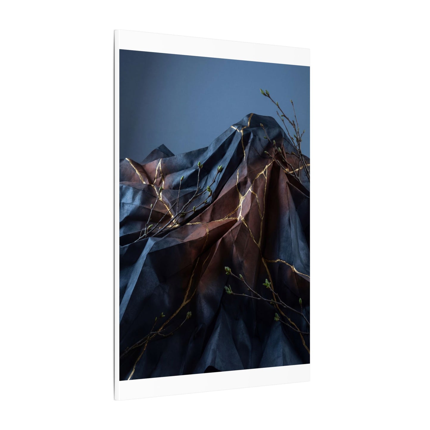 Paper Fold Broken Beauty Canvas Art | Philosophical Kintsugi Art