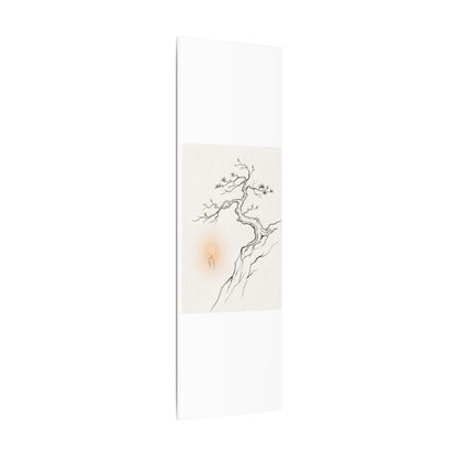 Candlelight Pine Tree Canvas Art - Japandi Shibui