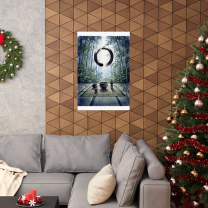 Summer Tea Ceremony Enso Wall Art Print | Peaceful Decor