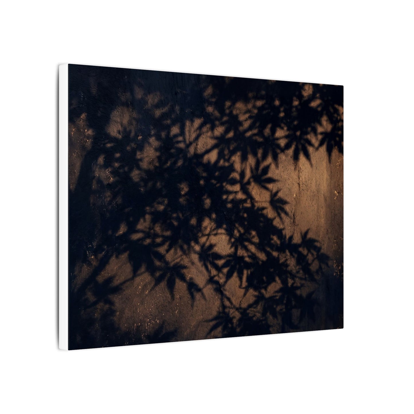 Shadow Play Autumn Canvas Art | Dark Japandi Atmospheric Design